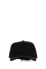 Black Logo Solid Baseball Hat 1