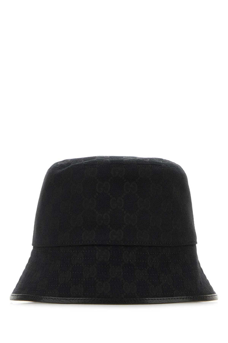 Black GG Logo Bucket Hat 1