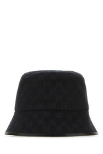 Black GG Logo Bucket Hat 1