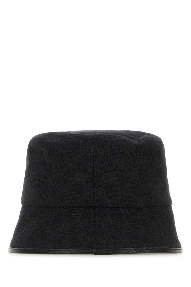 Black GG Logo Bucket Hat 2
