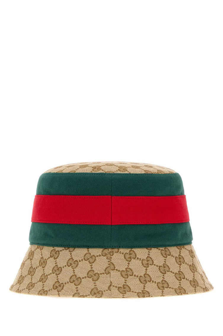 Beige GG Logo Bucket Hat 2