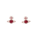 Pink Crystals Stud Earrings 1