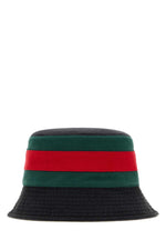 Black Signature Color Block Bucket Hat 1