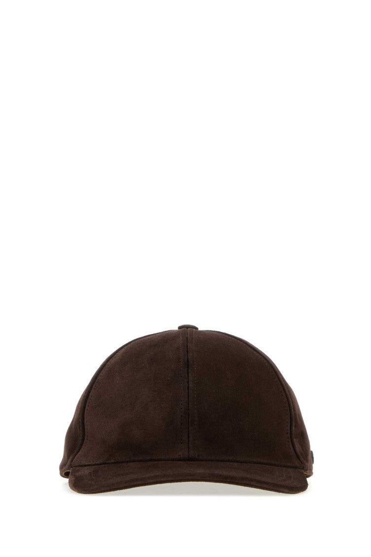 Brown VLogo Solid Baseball Hat 1