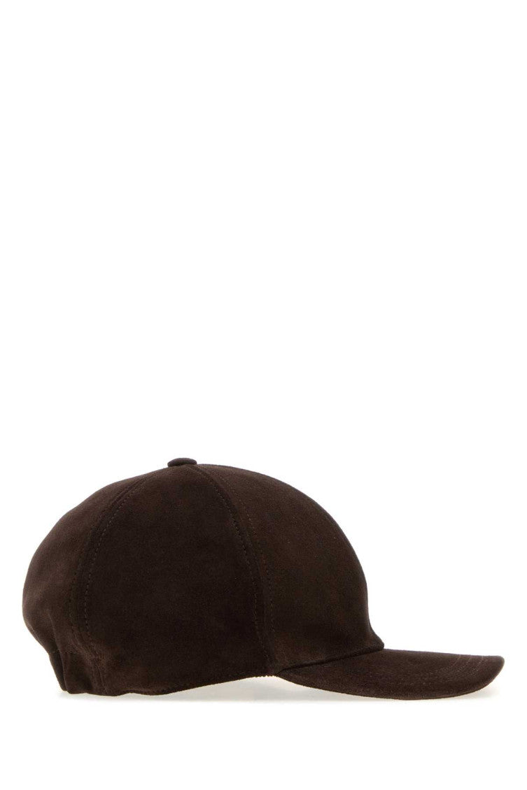 Brown VLogo Solid Baseball Hat 2