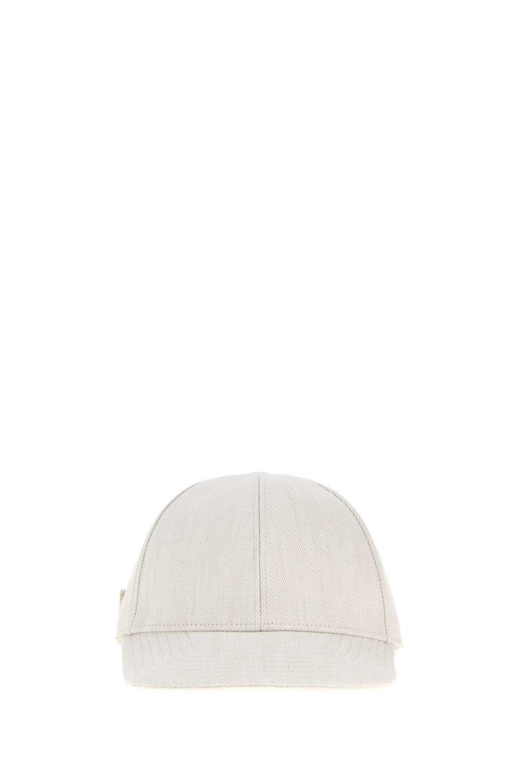 White Textured Baseball Hat 1