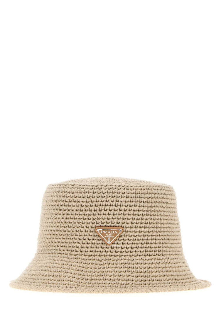 Beige Sand Textured Bucket Hat 1