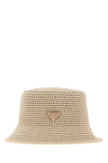 Beige Sand Textured Bucket Hat 1