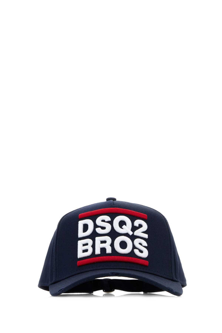 Navy Logo Textured Baseball Hat 1
