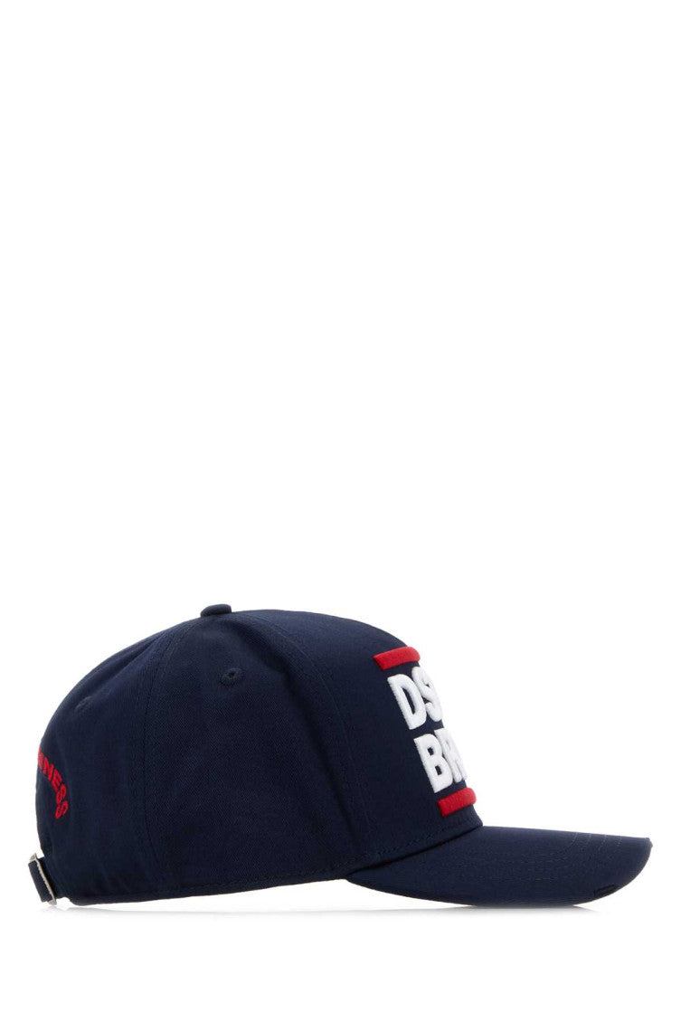Navy Logo Textured Baseball Hat 2