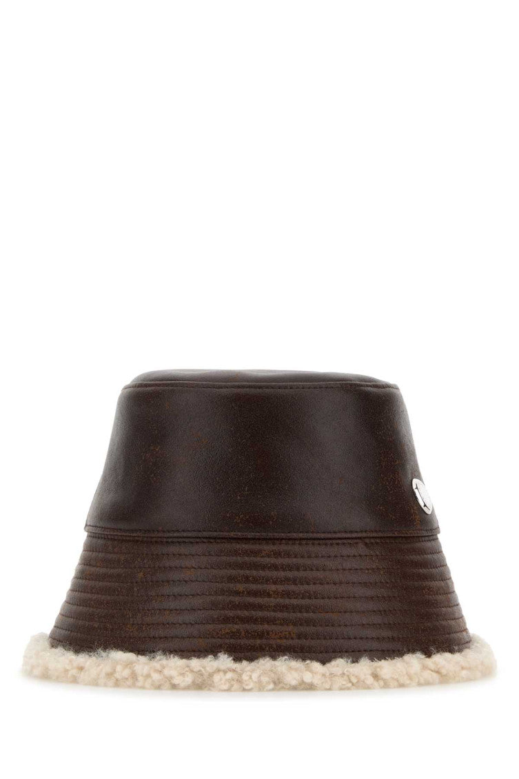 Dark Brown Solid Bucket Hat 1