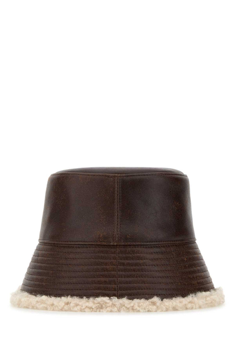 Dark Brown Solid Bucket Hat 2
