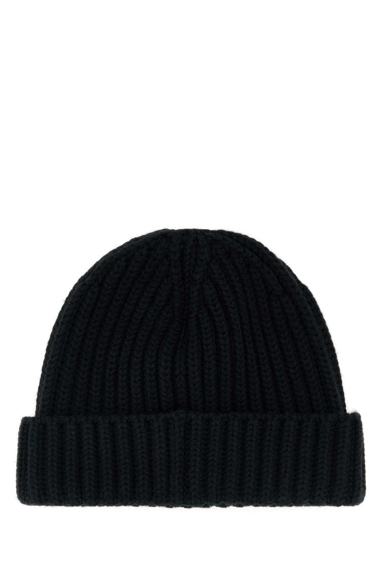 Black Milano Logo Beanies Hat 2