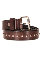 Dark Brown Studded Belt 1