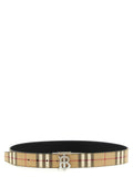 Beige Checks Reversible Belt 1