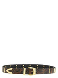 Dark Brown Animal Print Belt 1