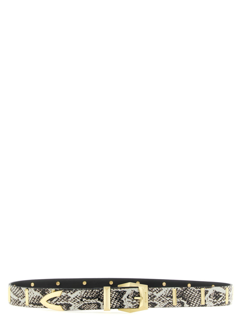 Grey  Animal Print Belt 1