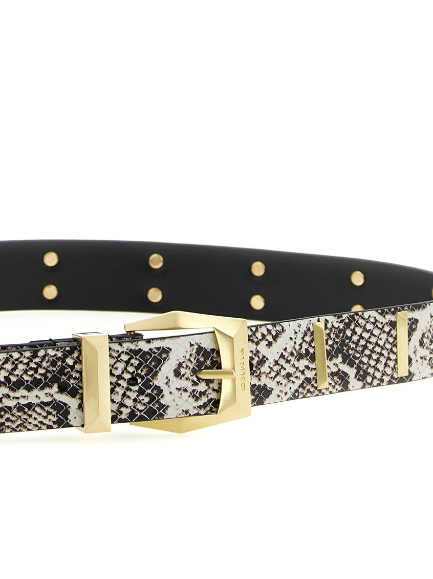 Grey  Animal Print Belt 3