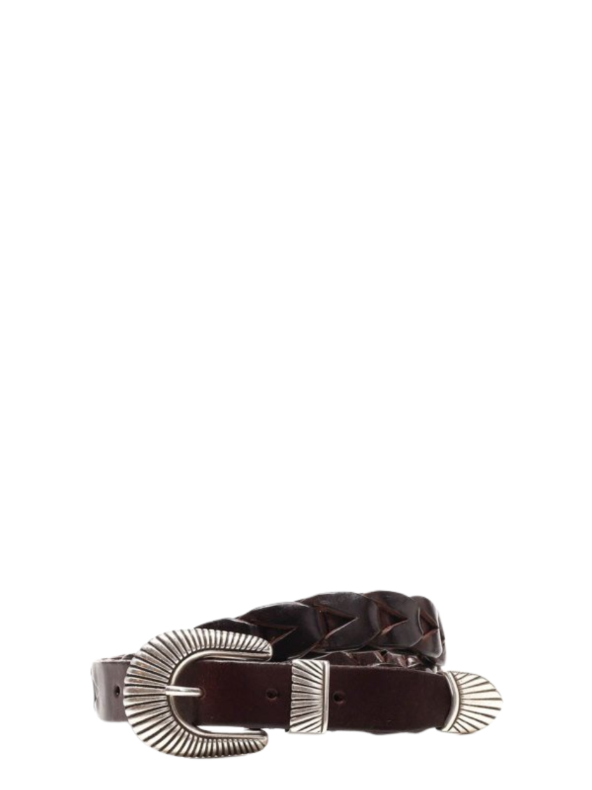 Dark Brown Textured Belt 1