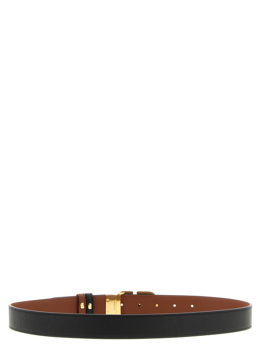 Black Logo Reversible Belt 3
