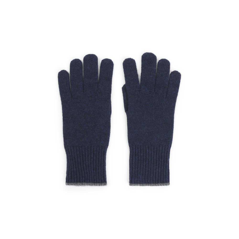 Navy Blue Solid Gloves 1