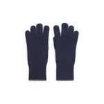 Navy Blue Solid Gloves 1