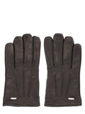 Dark Brown Solid Gloves 1
