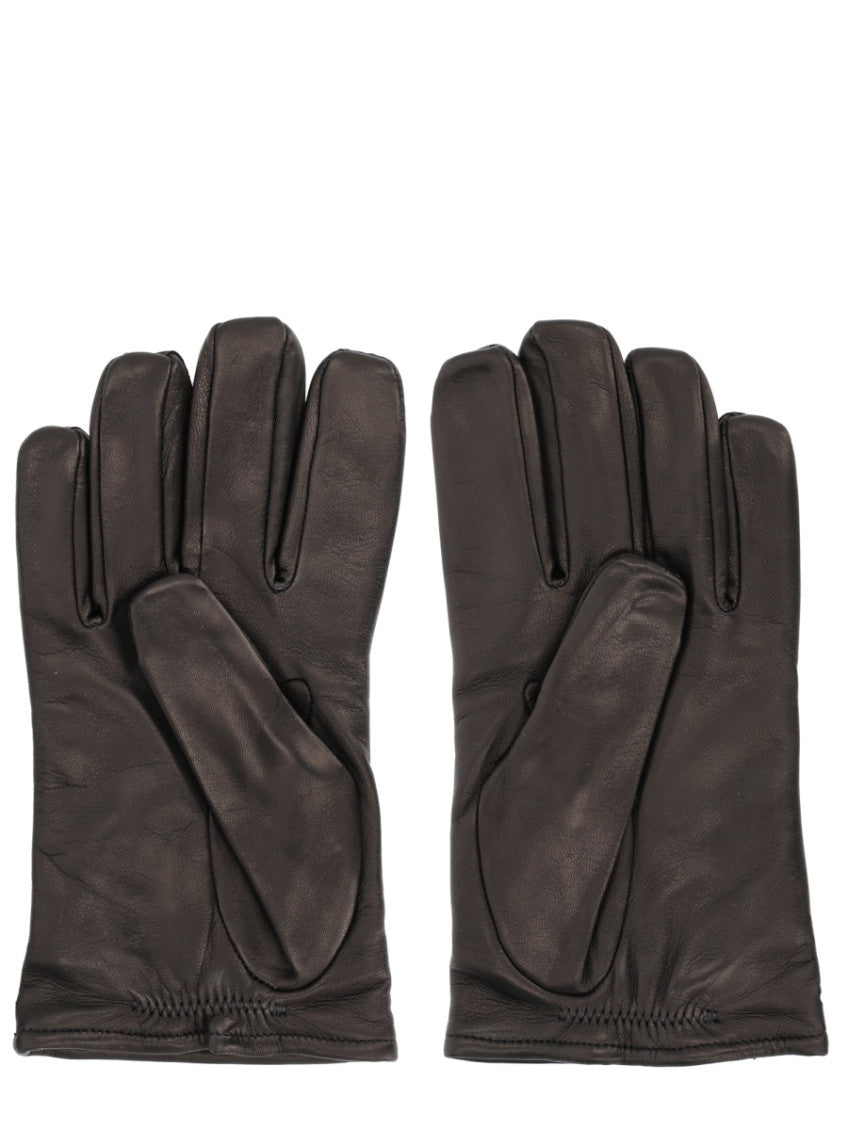 Dark Brown Solid Gloves 2