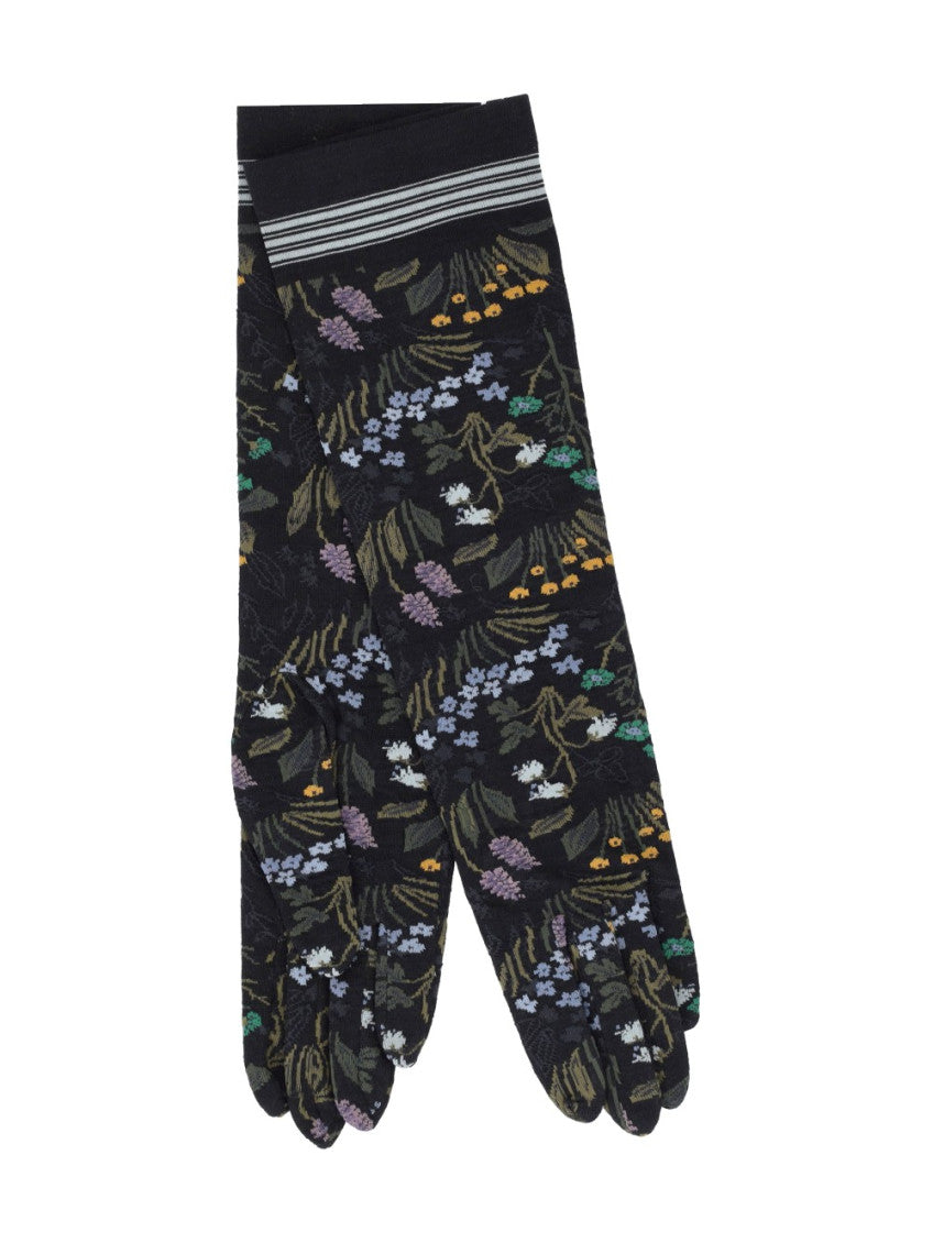 Black Embroidered Gloves 1