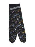 Black Embroidered Gloves 1