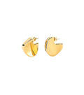 Yellow Geometric Hoop Earrings 1