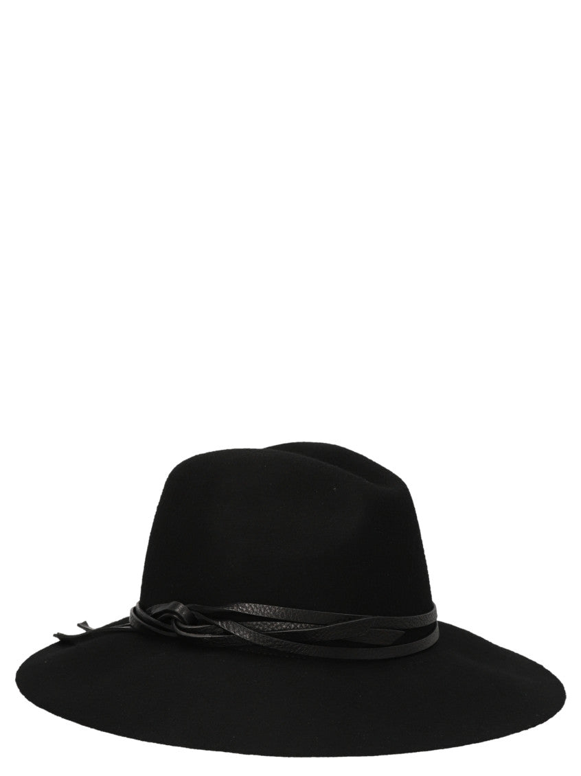 Black Solid Fedora Hat 2