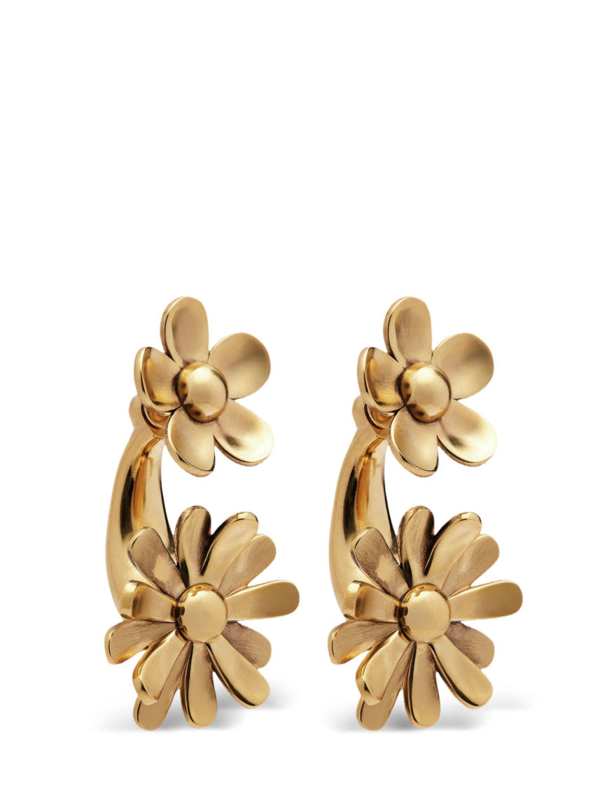 Golden Daisy Drop Earrings 1