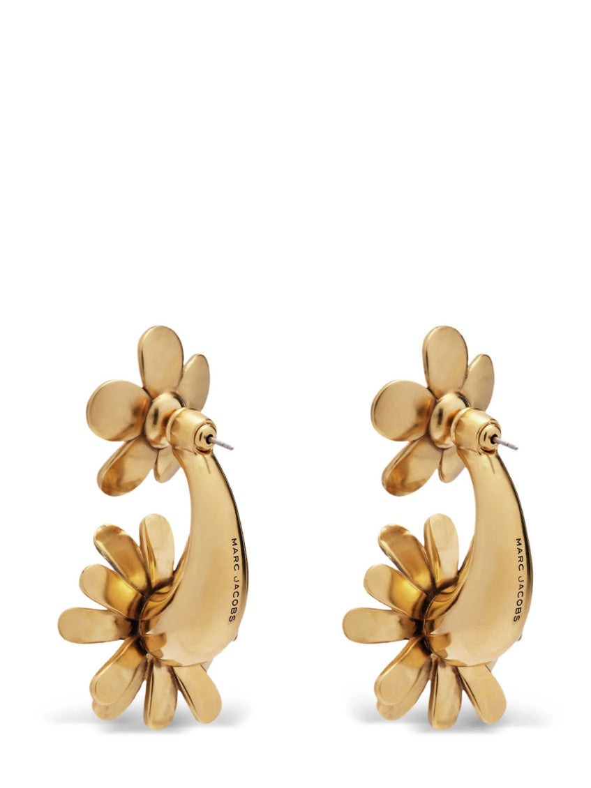 Golden Daisy Drop Earrings 2