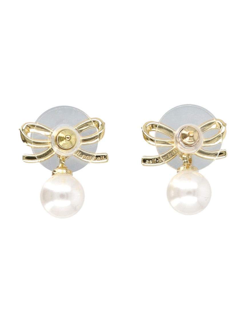 Golden Bow Drop Earrings 2