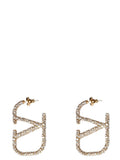 Golden VLogo  Drop Earrings 1