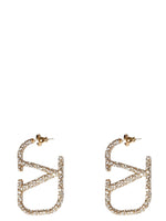 Golden VLogo  Drop Earrings 1