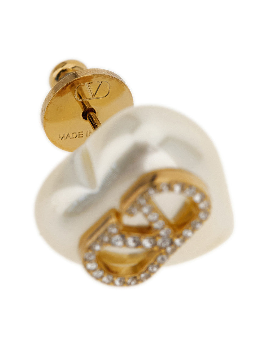Gold Heart Stud Earrings 3