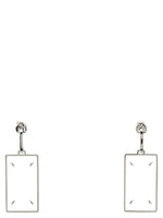 Silver Four Stitches Drop Earrings 1