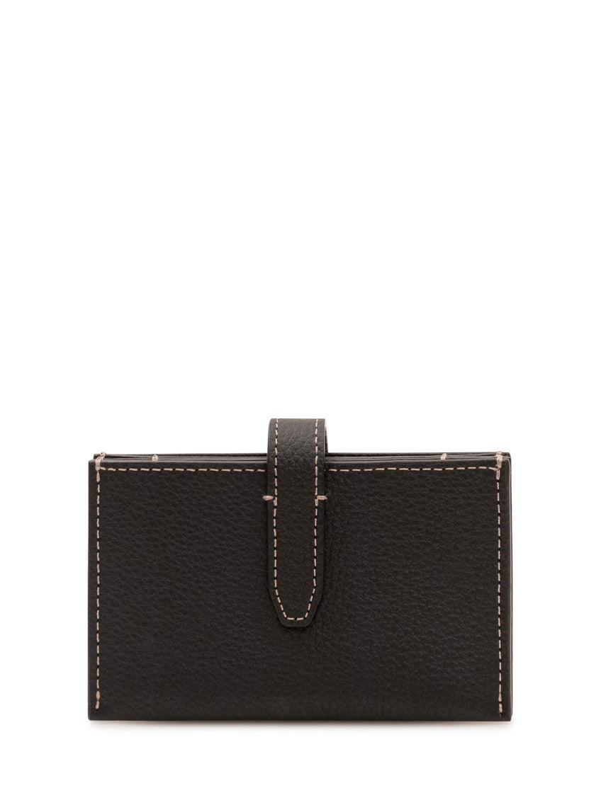 Black T Timeless Textured Wallet 3