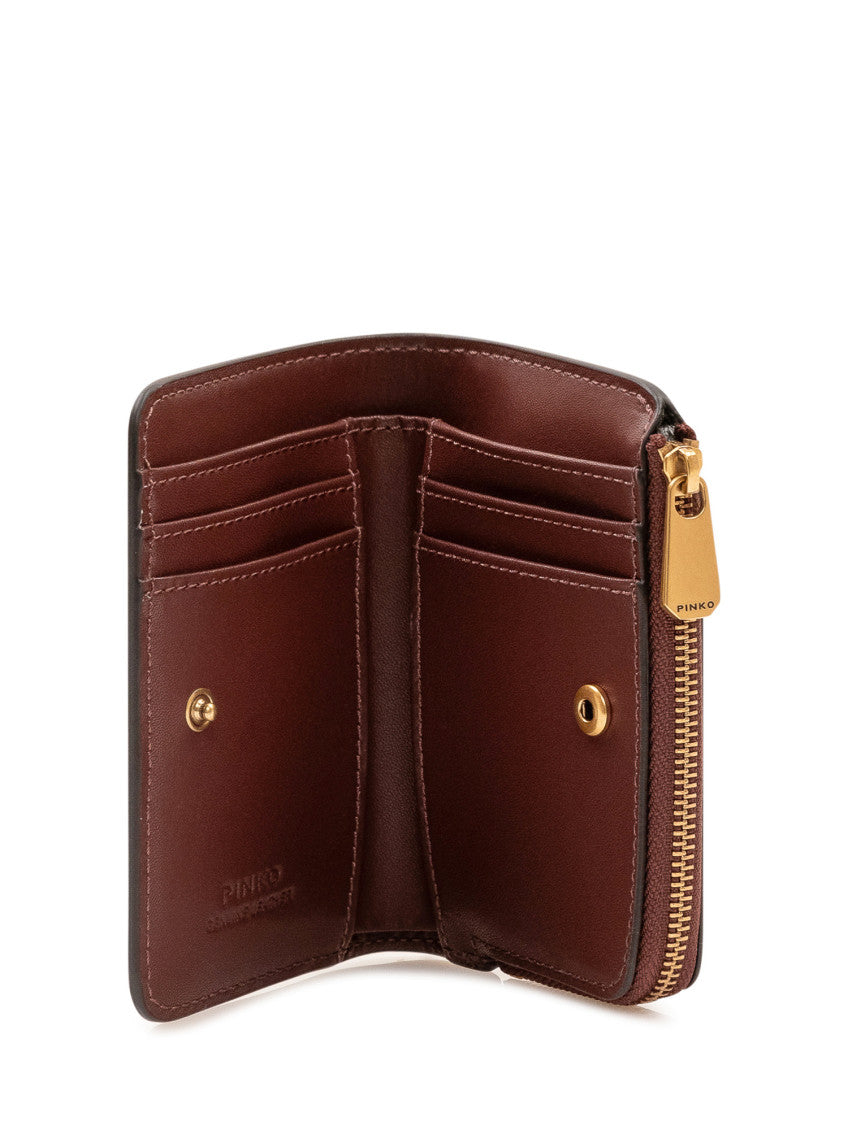Brown Love Birds Solid Wallet 2