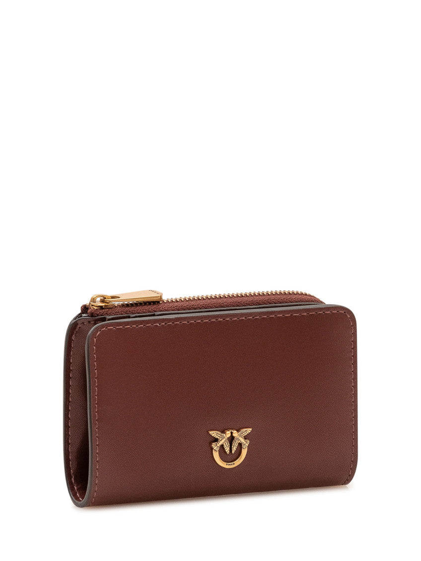 Brown Love Birds Solid Wallet 3