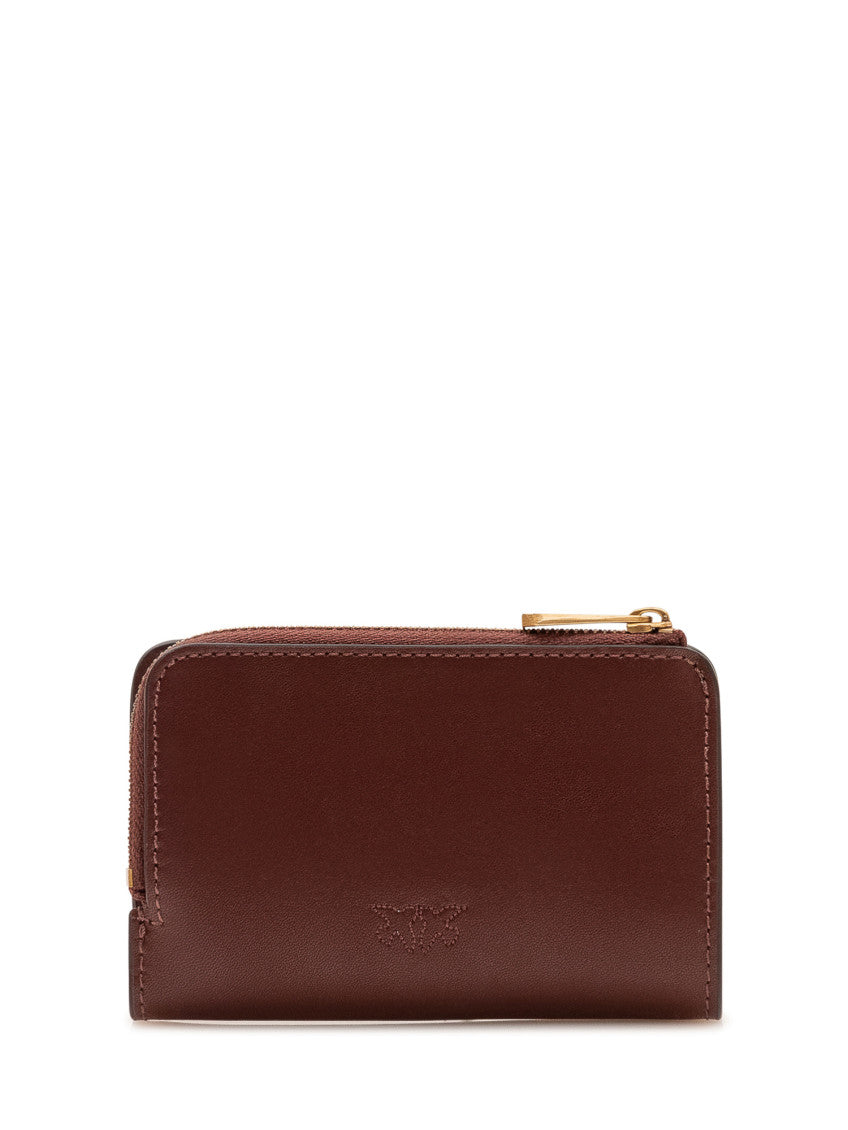 Brown Love Birds Solid Wallet 4
