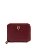 Maroon Love Birds Solid Wallet 1
