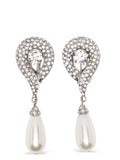 Silver Pearl Drop Earrings 1