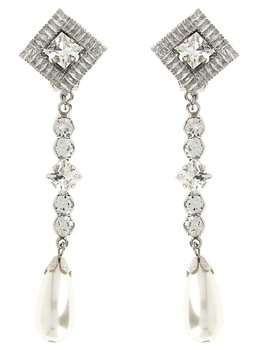 Silver Pendant Drop Earrings 1