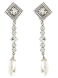 Silver Pendant Drop Earrings 1