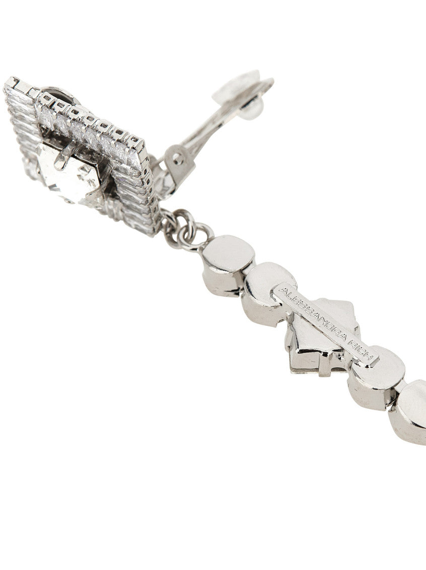 Silver Pendant Drop Earrings 3