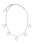 Silver Heart Charm Necklace 1
