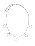 Silver Heart Charm Necklace 1